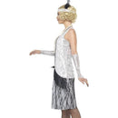 Flapper Costume Adult Silver Black 3