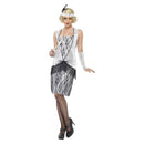 Flapper Costume Adult Silver Black 4