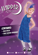 Flapper Dress Blue Childrens Costume 1