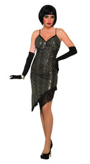Flapper Dress Sequin Black 1
