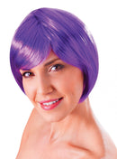 Flirty Flick Neon Purple Wig for Women 1