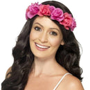 Floral Headband Adult Two Tone Pink Roses 1