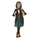 Forest Archer Costume Girls Robin Hood 1