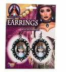Fortune Teller Cameo Earrings Gypsy Crystal Ball Costume Jewelry 2