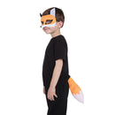 Fox Set Instant Costume Kit Mask Tail for Kids 1