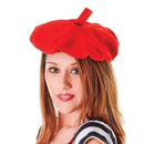 French Beret Red Hat Costume Accessory 1