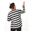 Frenchman Set Beret Scarf Moustache French Resistance Costume 2