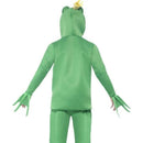 Frog Prince Costume Top with Attached Gloves Adult Green 3
