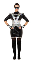 Futuristic Police Lady Costume Adult Female Uk Size 10 14 1