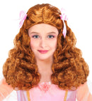 Gracious Princess Wig With Satin Ribbons Brown - In Box