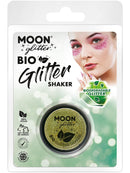 Moon Glitter Bio Gold Glitter Shakers Eco Friendly Costume Make Up 5gm Clamshell 1