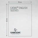 Gamegenic Board Game Sleeves CATAN English Clear 56 x 82 mm Board Game Accessory