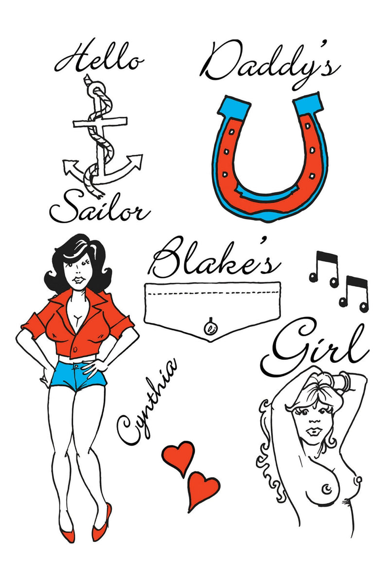 Amy Winehouse Theme Tattoos General Jokes Unisex 10 Cards_1 GJ281