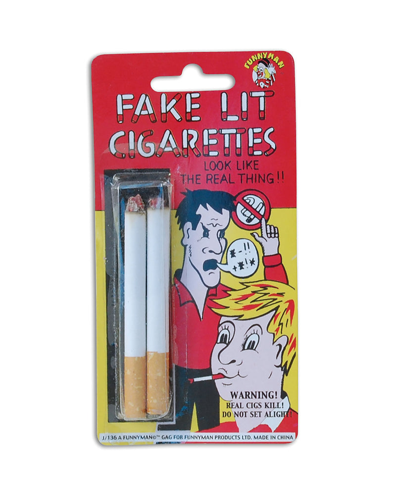 Fake Lit Cigarettes 2 In Packet General Jokes Unisex Pack_1 GJ398