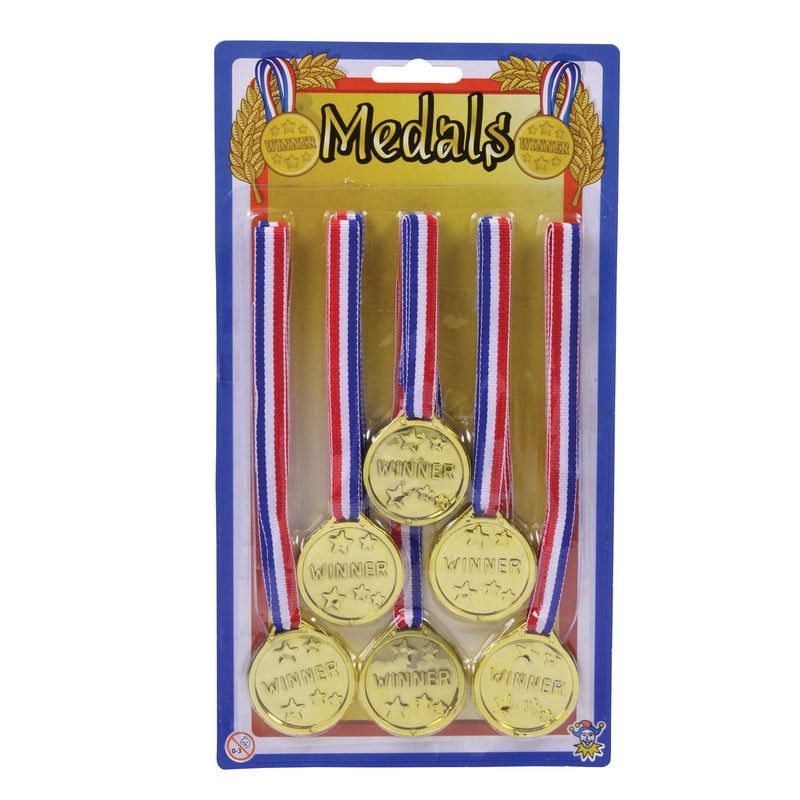 Winners Medals 6 Per Card General Jokes Unisex_1 GJ437
