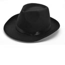 Gangster Hat Wool Felt Black Fedora 2