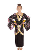 Geisha Girl Costume Black Komodo Oriental Dress 1