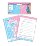 Gender Reveal Invitation Pack of 8 1
