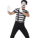 Gentleman Mime Artist Costume Adult Black Make Up 1