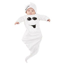 Ghost Babygrow White All In One and Hat Baby Halloween Costume 1