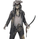 Ghost Ship Ghoul Costume Adult Grey Coat Trousers Hat 1