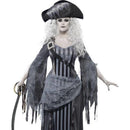 Ghost Ship Princess Costume Adult Grey Black Dress Hat 1