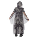 Ghostly Ghoul Costume Grey Hooded Robe Glow in the Dark_2