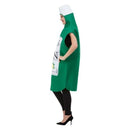 Gin Bottle Costume Adult Green One Size Tabard 3