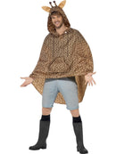 Giraffe Party Poncho Adult One Size Orange Black 5