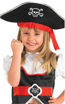 Girls Pirate Costume Skirt Top Hat 2