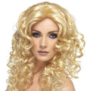 Blonde Long Curly Glamour Wig Hollywood Starlet Costume Hair 2