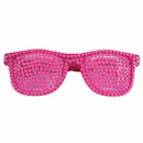 Glasses 80s Rhinestone Neon Pink 1