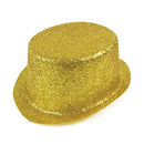 Glitter Gold Topper Plastic Hat Adult 1