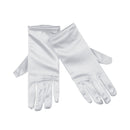 Gloves Satin 9 Inch White Magician Costume Accessory 1