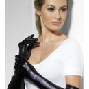 Gloves Wet Look Adult Black 1