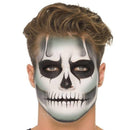 Glow In The Dark Skeleton Kit 3 Colour Facepaints GID Sachet Crayon Sponge Brush 6