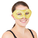 Gold Eyemask With Diamonds + Ribbon Tie Eye Masks 1