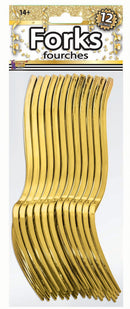 Gold Plated Forks 12 Pack 2