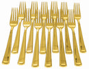Gold Plated Forks 12 Pack 1
