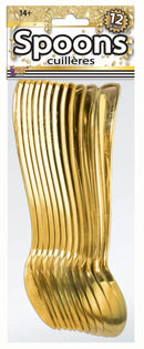 Gold Plated Spoons 12 Pack 2