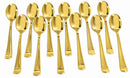 Gold Plated Spoons 12 Pack 1