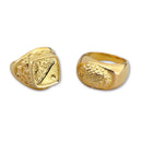 Gold Sovereign Ring Style Costume Accessory 1