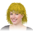Gold Tinsel Wig Fringe Clown Hair 1