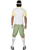 Gone Golfing Costume Green Shorts Top Visor Bow Tie Glove 3
