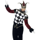 Gothic Venetian Harlequin Costume Adult White Black 2