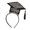 Graduation Hat Headband Glitter College University Cap 1