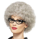 Granny Perm Wig Adult Grey 2