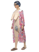 Gravity Granny Costume Adult Pink Bodysuit 3