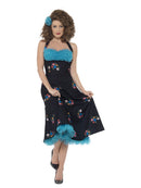 Grease Cha Digregorio Costume Adult Black Dress 3