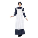 Great War Nurse Costume Adult White Blue Dress Headpiece 2